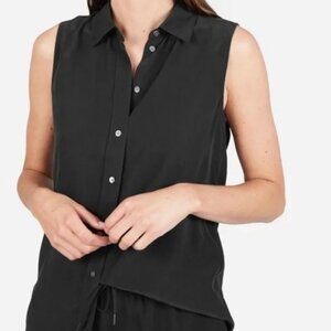 Everlane Relaxed Silk Sleeveless Shirt